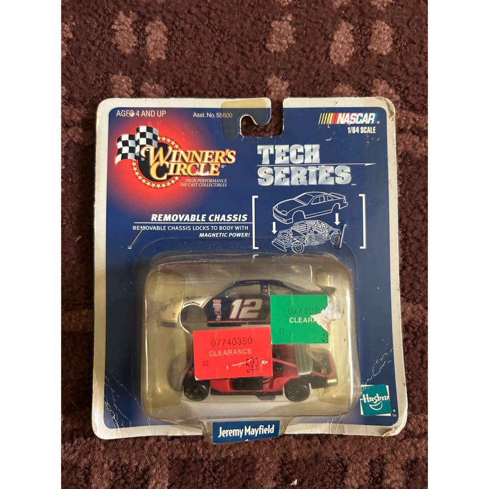 Winners Circle NASCAR Tech Series Jeremy Mayfield 12 Diecast Removable Chassis